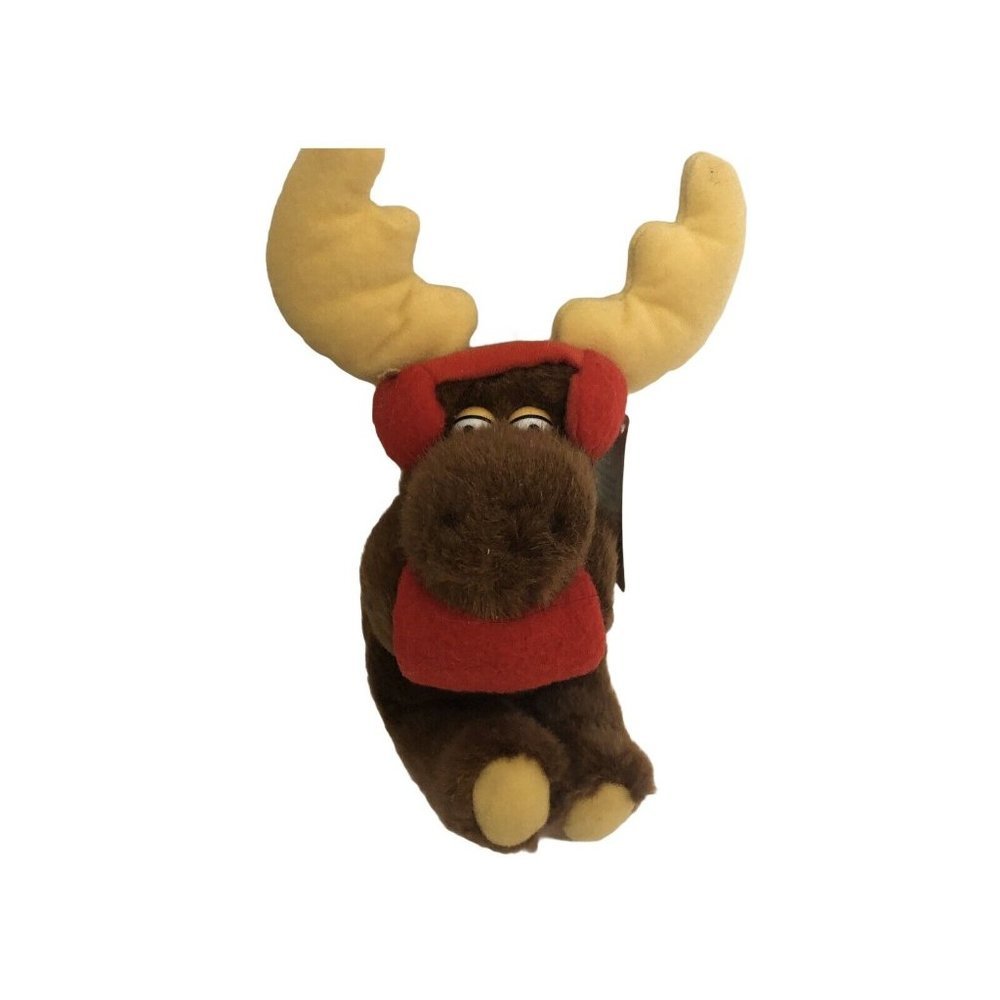 Applause Vintage Holiday Dakin Plush Stuff Animal Fun Farm Moose, 1979
